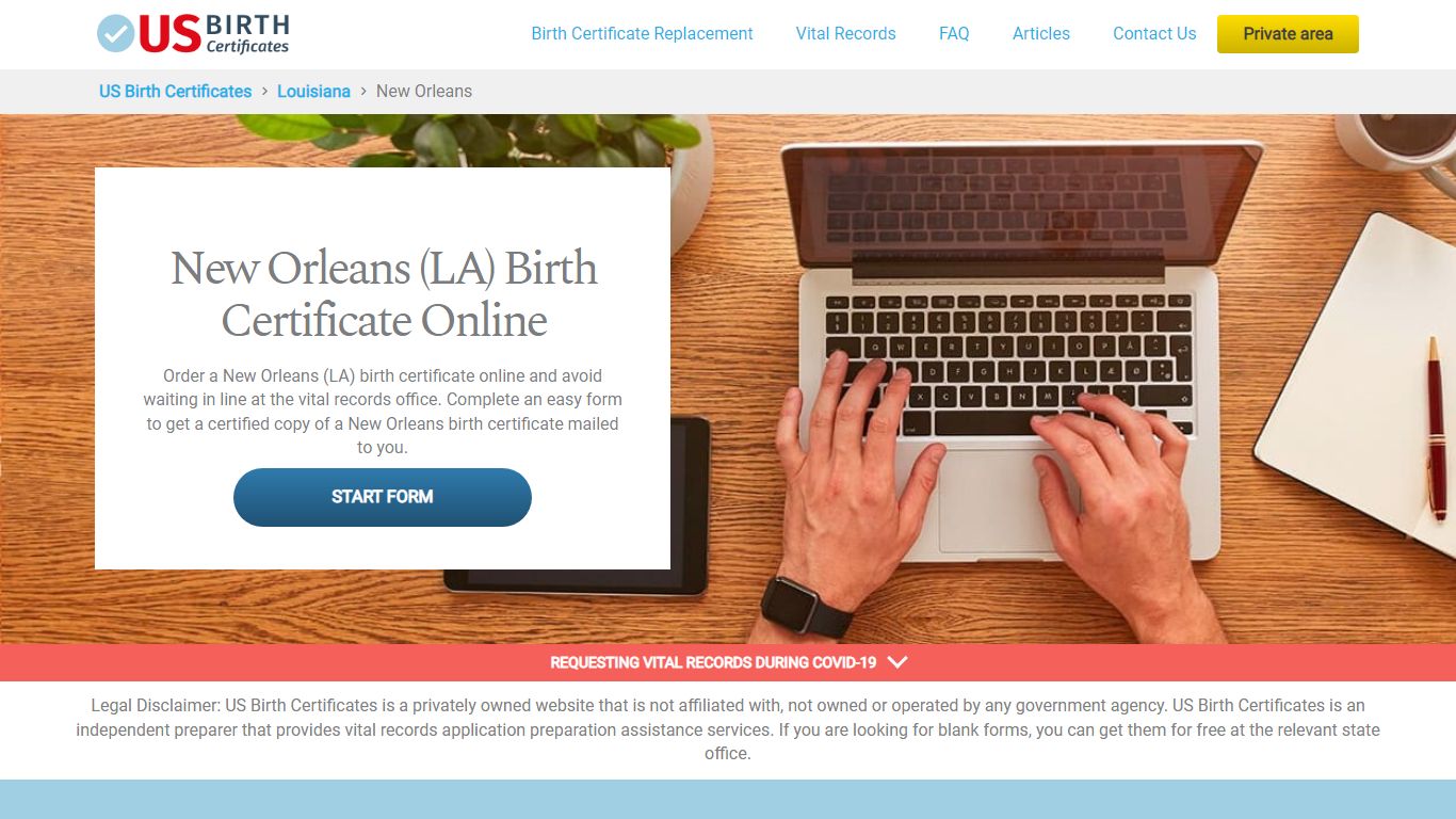 Louisiana (LA) Birth Certificate Online - US Birth Certificates